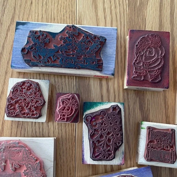 Assorted Vintage Holiday Rubber Stamps🌺 - Picture 3 of 5